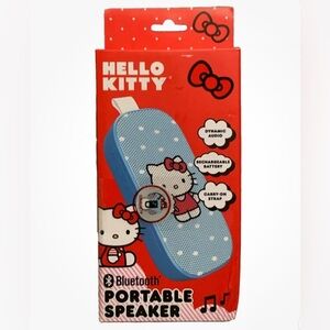 Hello Kitty Bluetooth Portable Speaker ~ SANRIO ~ Blue ~ NEW